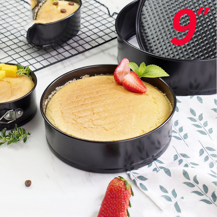 9 inches live bottom cake pan live lock mould tool non-stick coating baking oven 23 cm